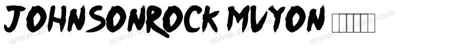 JohnsonRock-MVYon字体转换