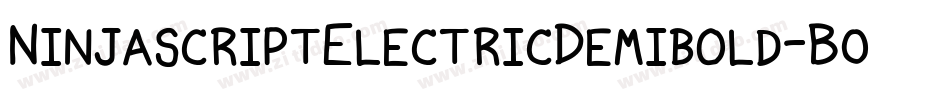 NinjascriptElectricDemibold-B0Ld字体转换