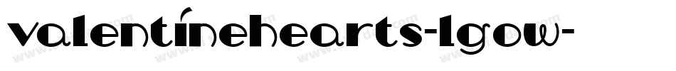 Valentinehearts-lgOw字体转换