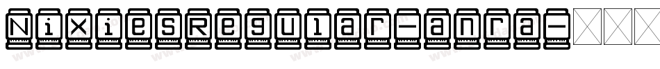 NixiesRegular-anra字体转换