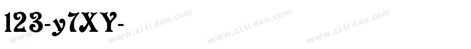 123-y7XY字体转换
