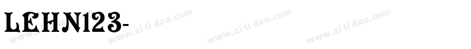 LEHN123字体转换