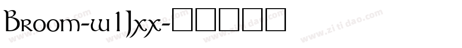 Broom-w1Jxx字体转换