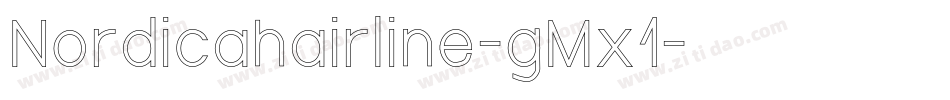 Nordicahairline-gMx1字体转换