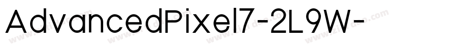 AdvancedPixel7-2L9W字体转换