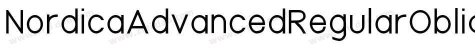 NordicaAdvancedRegularOblique-EeaW字体转换