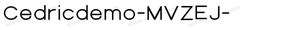 Cedricdemo-MVZEJ字体转换