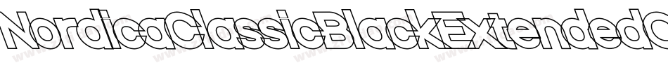 NordicaClassicBlackExtendedOppositeObliqueOutline-Jen7字体转换
