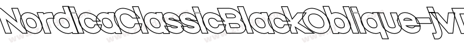NordicaClassicBlackOblique-jvDl字体转换