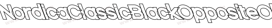 NordicaClassicBlackOppositeOblique-5wBL字体转换