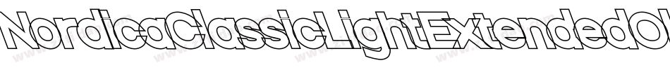 NordicaClassicLightExtendedObliqueOutline-rqD8字体转换