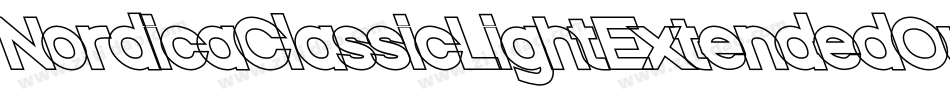 NordicaClassicLightExtendedOutline-KaZZ字体转换