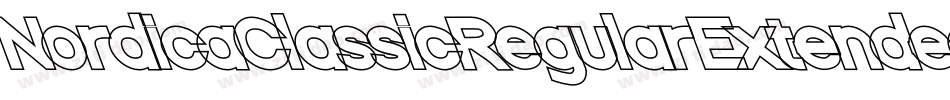 NordicaClassicRegularExtendedOppositeObliqueOutline-WaP4字体转换
