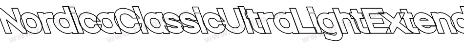 NordicaClassicUltraLightExtendedOppositeOblique-GeZm字体转换
