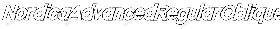 NordicaAdvancedRegularOblique-EeaW字体转换