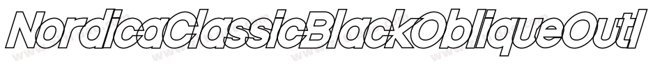 NordicaClassicBlackObliqueOutline-zq7a字体转换