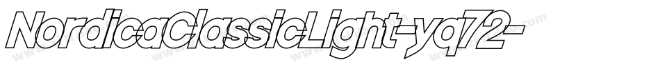 NordicaClassicLight-yq72字体转换