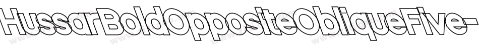 HussarBoldOppositeObliqueFive-Wa29字体转换