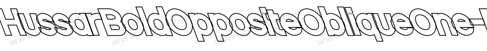 HussarBoldOppositeObliqueOne-EeLg字体转换