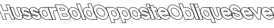 HussarBoldOppositeObliqueSeven-O91o字体转换