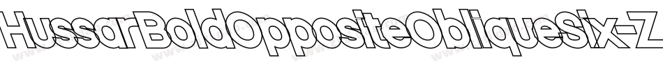 HussarBoldOppositeObliqueSix-Za7l字体转换