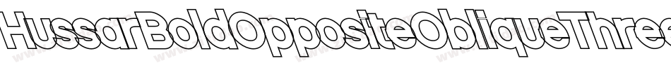 HussarBoldOppositeObliqueThree-32yy字体转换