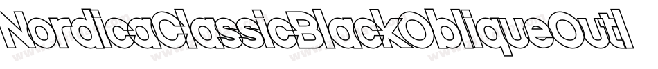 NordicaClassicBlackObliqueOutline-zq7a字体转换