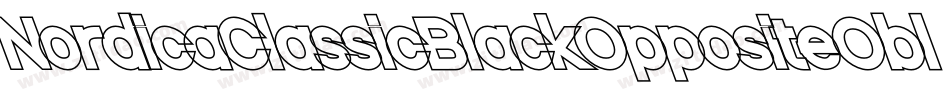 NordicaClassicBlackOppositeOblique-5wBL字体转换