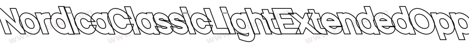 NordicaClassicLightExtendedOppositeOblique-M93B字体转换