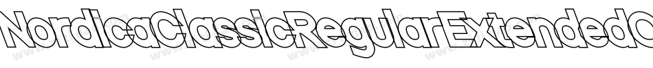 NordicaClassicRegularExtendedOppositeObliqueOutline-WaP4字体转换