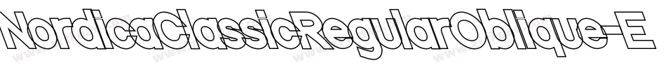 NordicaClassicRegularOblique-EeZz字体转换