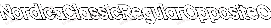 NordicaClassicRegularOppositeObliqueOutline-32XG字体转换