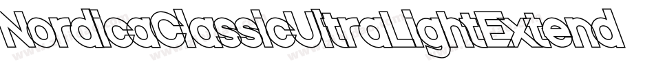 NordicaClassicUltraLightExtendedOppositeOblique-GeZm字体转换