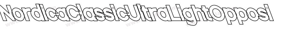 NordicaClassicUltraLightOppositeOblique-zqya字体转换