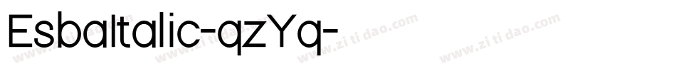 EsbaItalic-qzYq字体转换