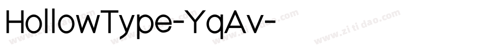 HollowType-YqAv字体转换