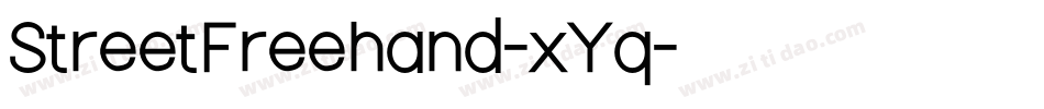 StreetFreehand-xYq字体转换
