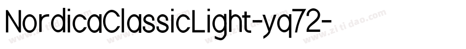 NordicaClassicLight-yq72字体转换