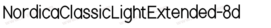 NordicaClassicLightExtended-8dgZ字体转换