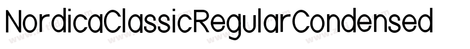 NordicaClassicRegularCondensedOblique-PAX2字体转换
