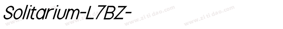 Solitarium-L7BZ字体转换