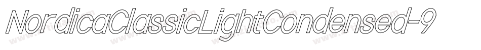 NordicaClassicLightCondensed-9PGZ字体转换