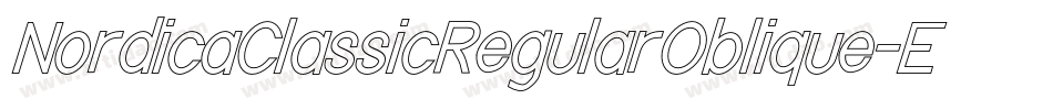 NordicaClassicRegularOblique-EeZz字体转换