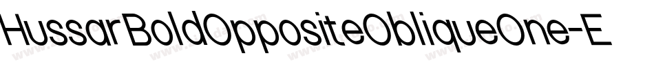 HussarBoldOppositeObliqueOne-EeLg字体转换