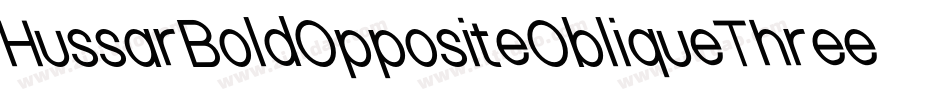 HussarBoldOppositeObliqueThree-32yy字体转换