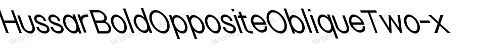 HussarBoldOppositeObliqueTwo-xqXV字体转换