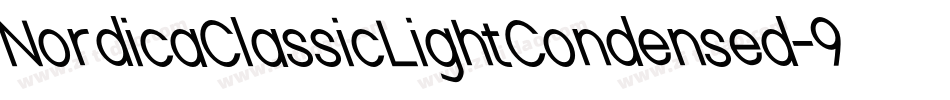 NordicaClassicLightCondensed-9PGZ字体转换