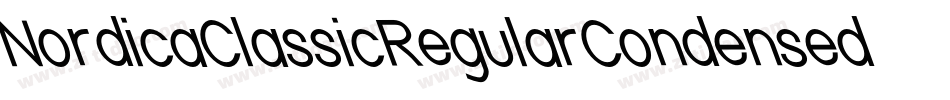 NordicaClassicRegularCondensedOblique-PAX2字体转换