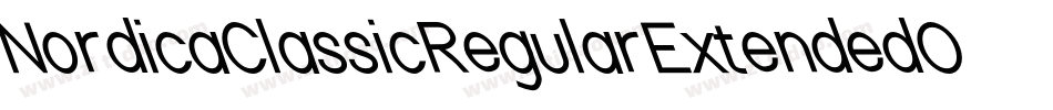 NordicaClassicRegularExtendedOppositeObliqueOutline-WaP4字体转换