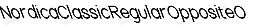 NordicaClassicRegularOppositeObliqueOutline-32XG字体转换